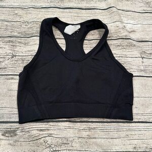 AYBL Black Racerback Sports Bra Size Small